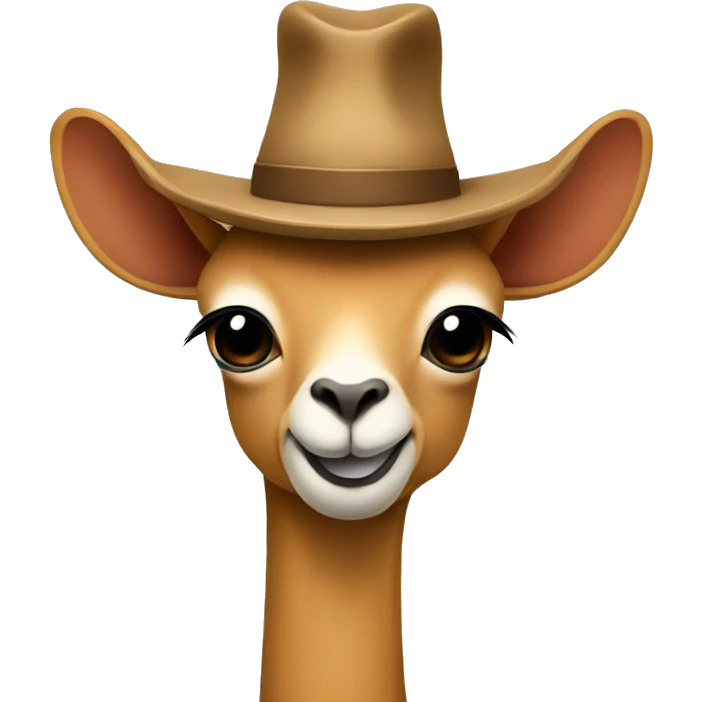 vicuna wearing hat with the letter G emoji