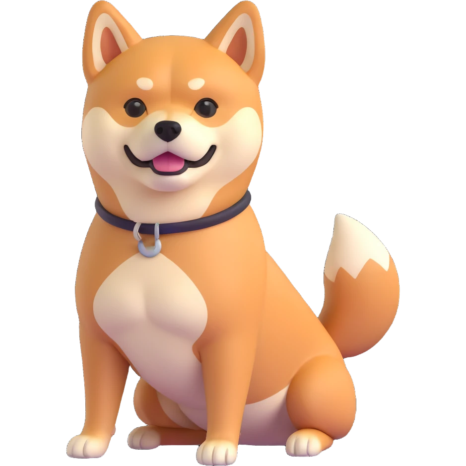 shiba inu with muscles emoji