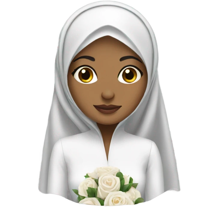 Hijab bride emoji