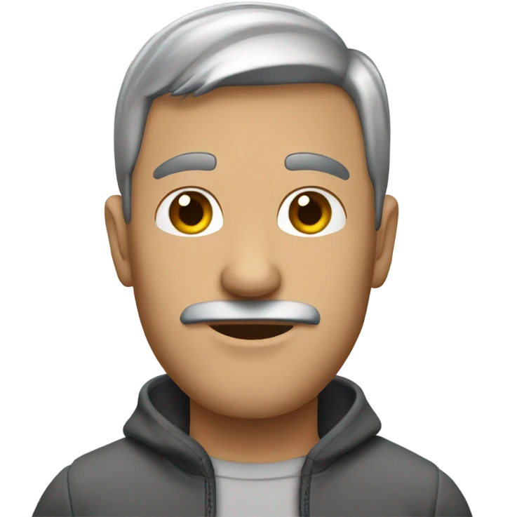 A guy in sliver  emoji
