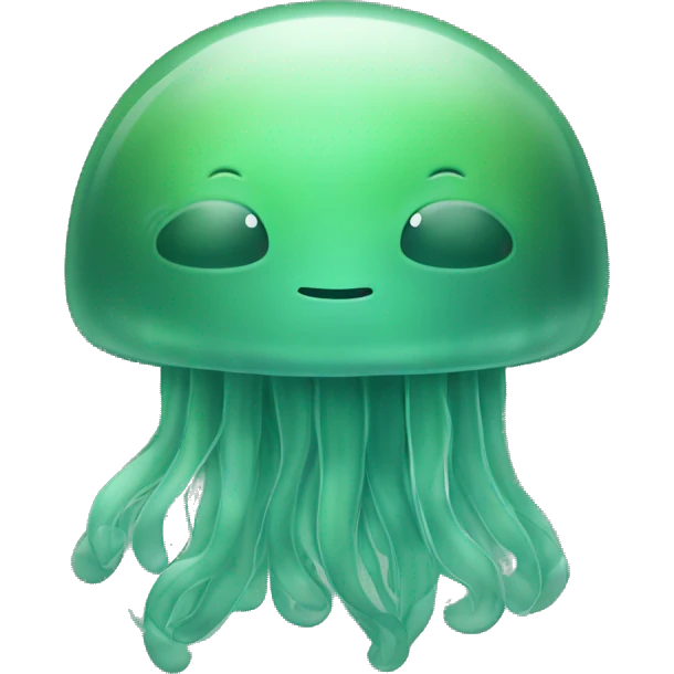 Sage green Jellyfish emoji