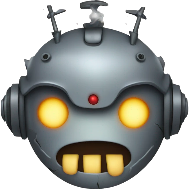 evil robot ruling the earth emoji