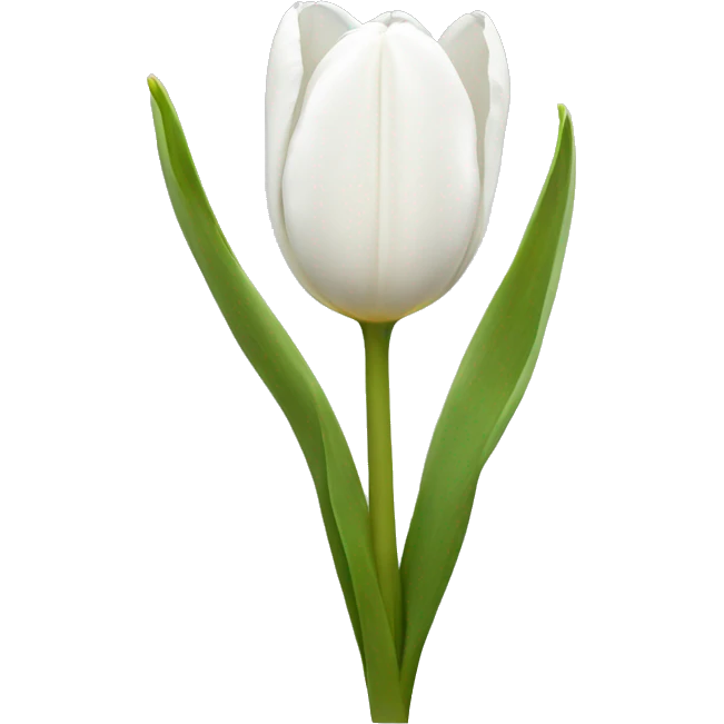 White tulips  emoji