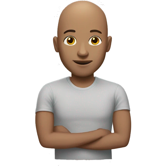 Bald man with brown hair girl emoji
