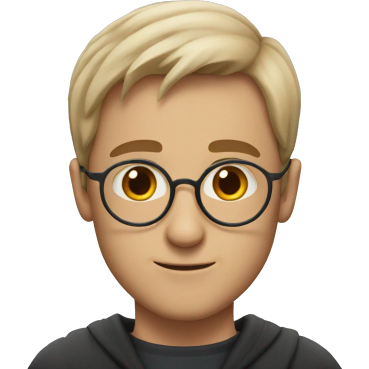 a guy looks like harry potter but without hair emoji