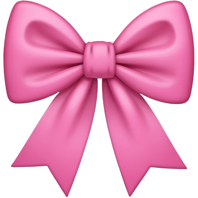 Bow pink emoji
