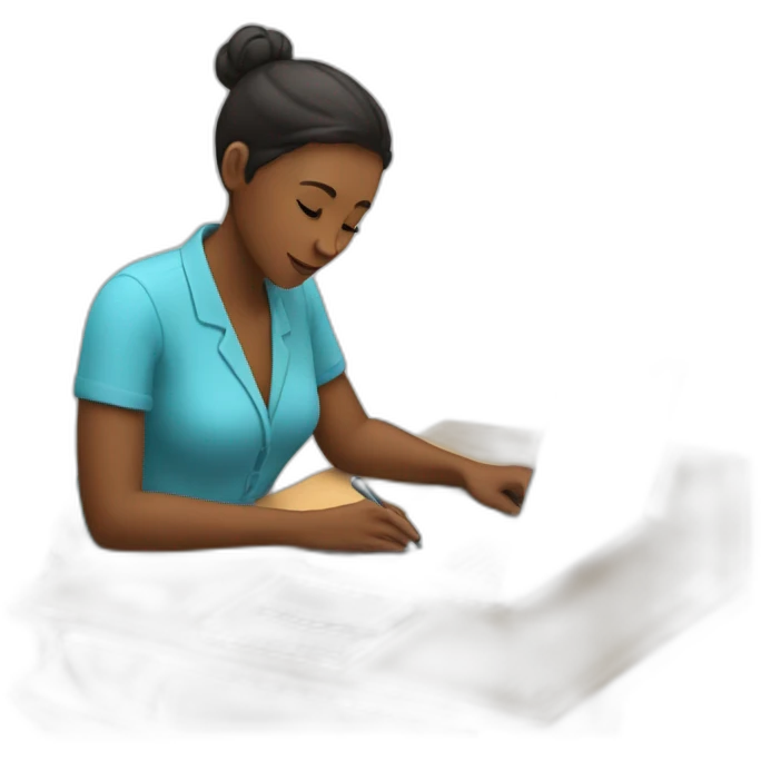 woman writing on laptop emoji