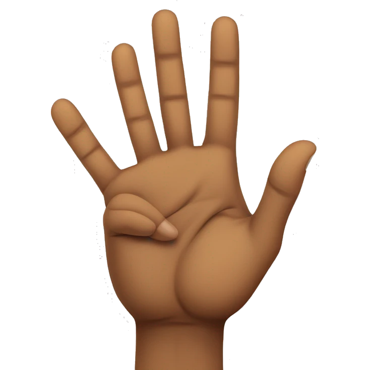 Basketball 3 point hand sign emoji