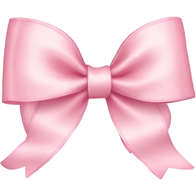 light pink ribbon bow emoji