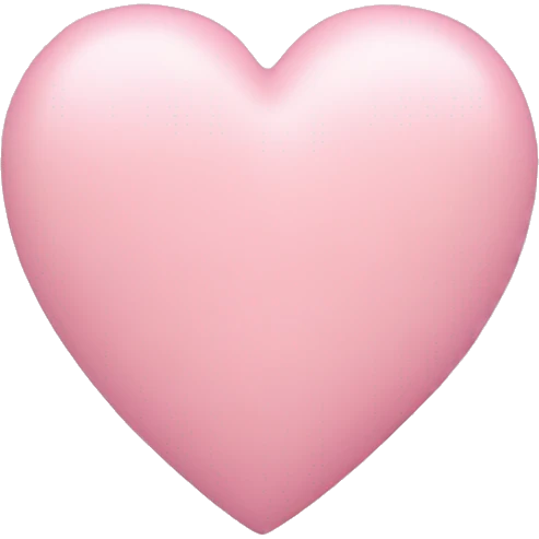 Pastel pink heart emoji