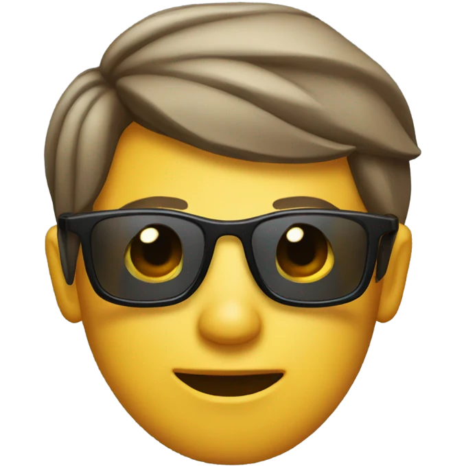Me showing the side eye like duh with sunglasses  emoji