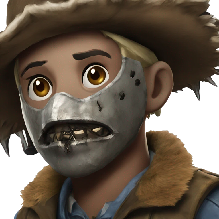 trapper from dead by daylight with the bear skin emoji