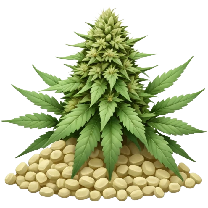 white color marijuana emoji