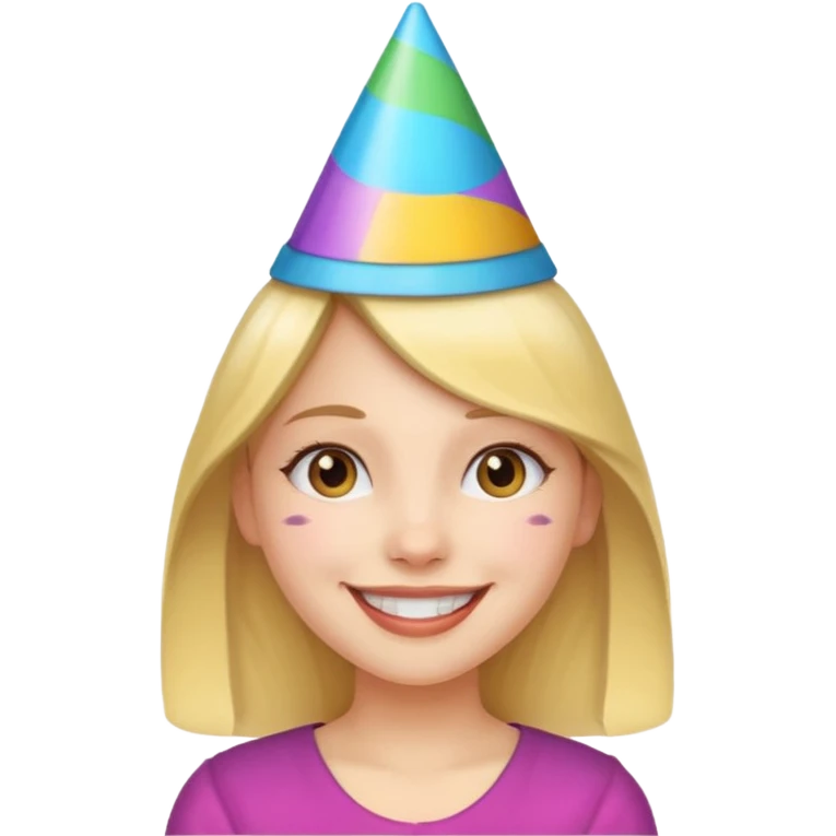 party hatted girl emoji