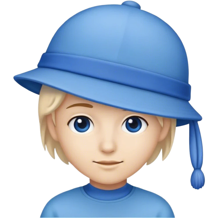 Mavi şapka emoji