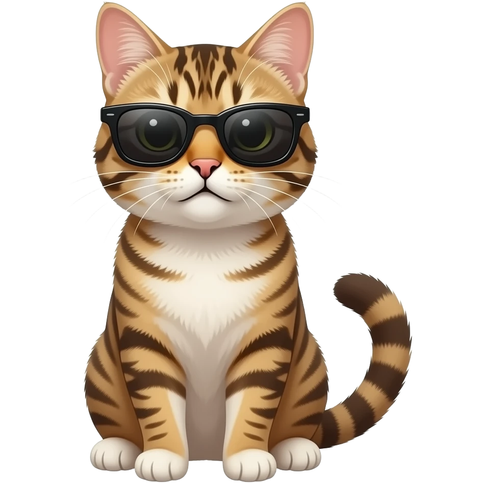 Cat wearing sunglasses emoji