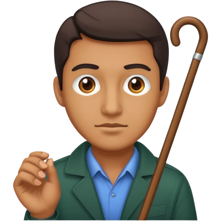 man with probing cnae emoji