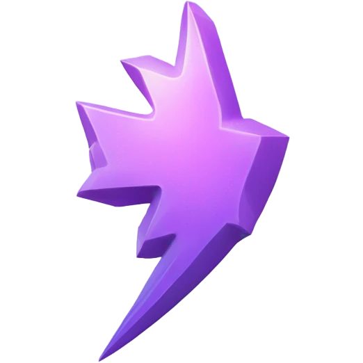 light purple thunderbolt emoji