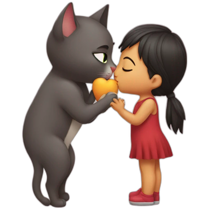 i kissing cat emoji