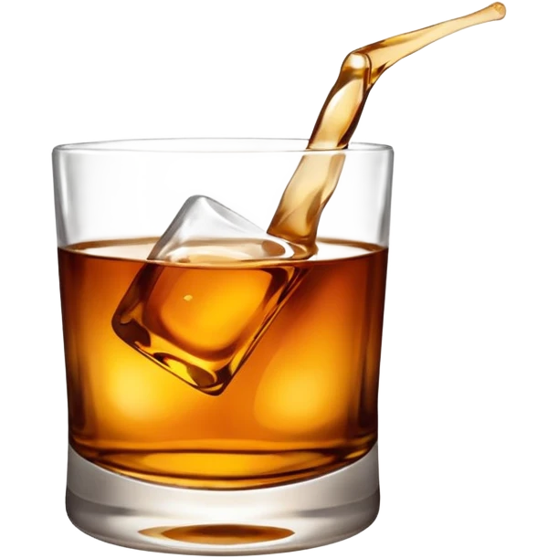 Whiskey on the rocks emoji