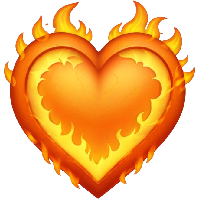 Fiery heart emoji