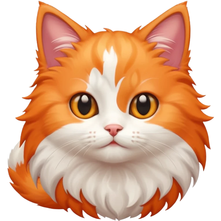 a fluffy kitten playing around emoji