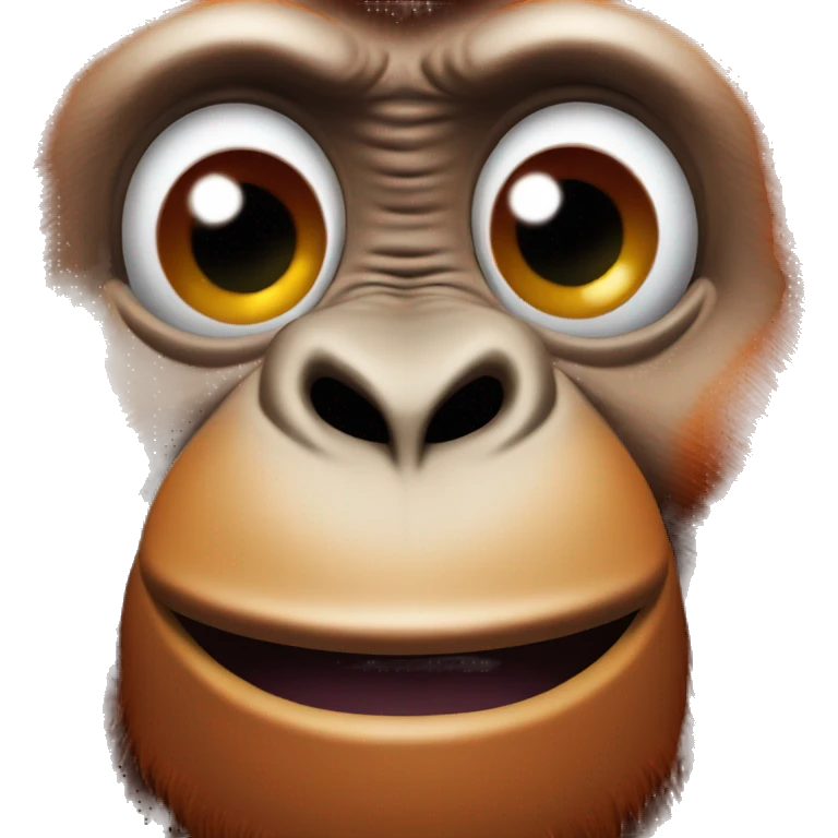 funny orangutan emoji