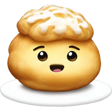 Cream puff emoji