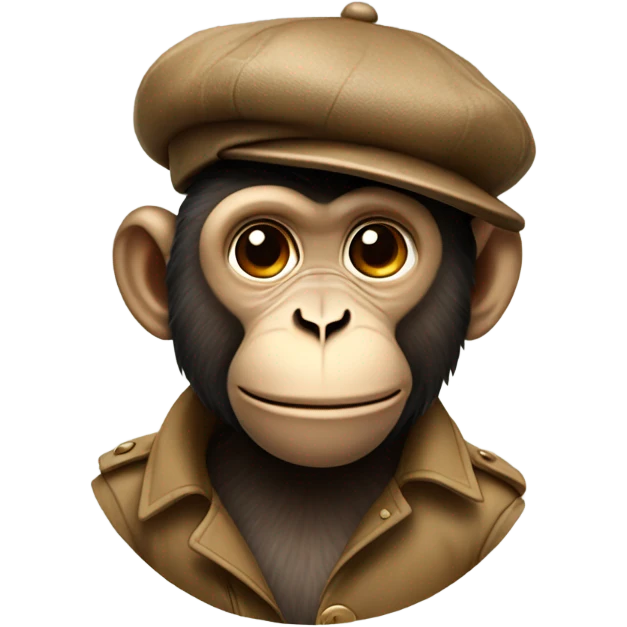 Monkey with beret emoji
