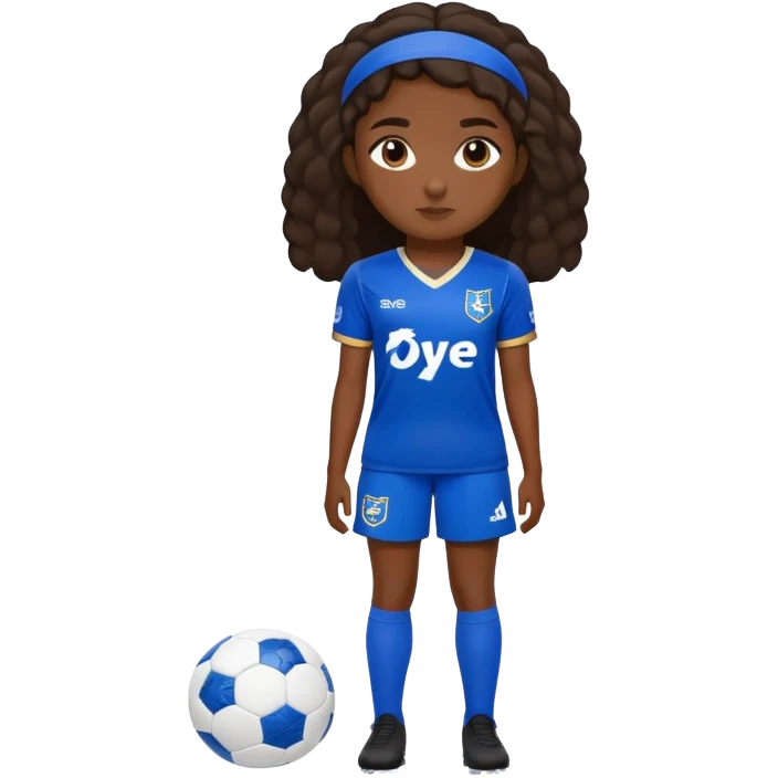 Chica morena de piel vestida Del Real Oviedo  emoji