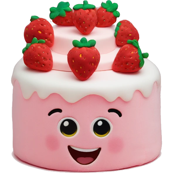 strawberry cake jellycat emoji