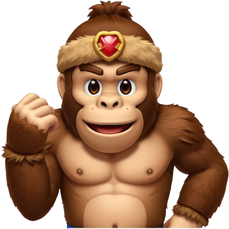 donkey kong making 👌 emoji
