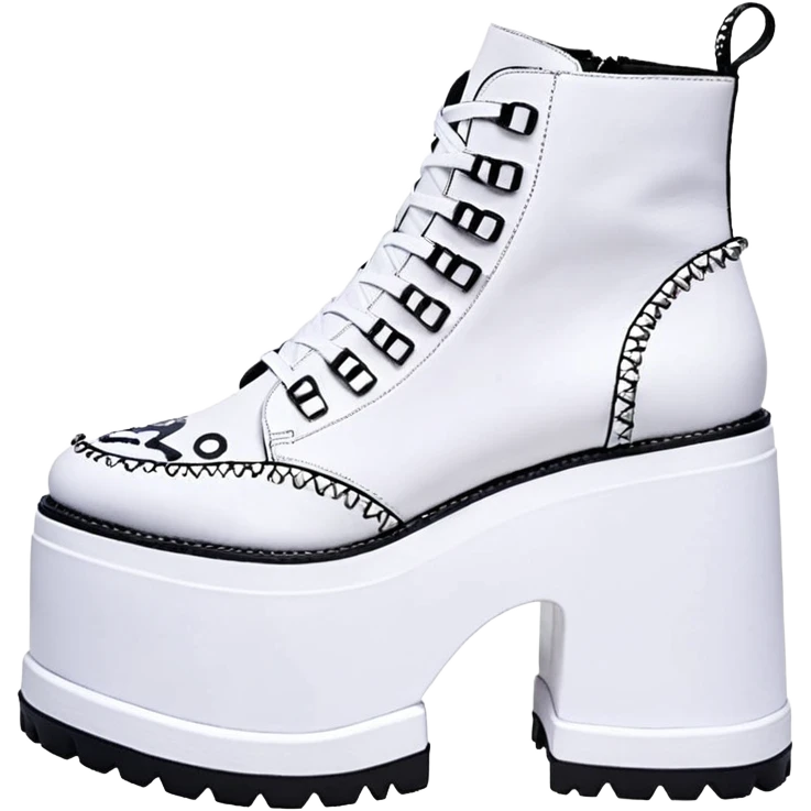 Calzado Qozmo White  marca YRU emoji