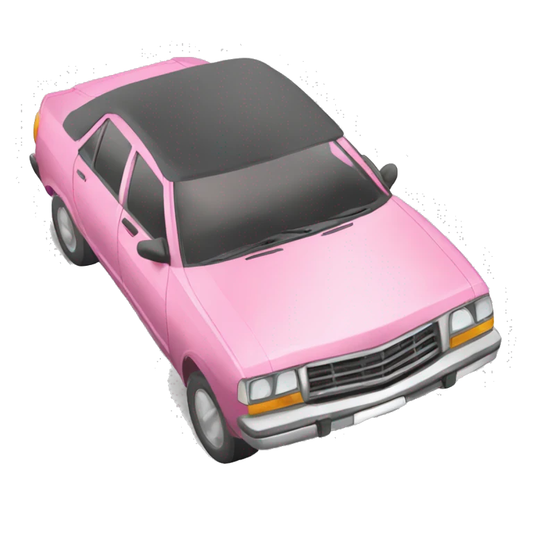 Coche rosa emoji