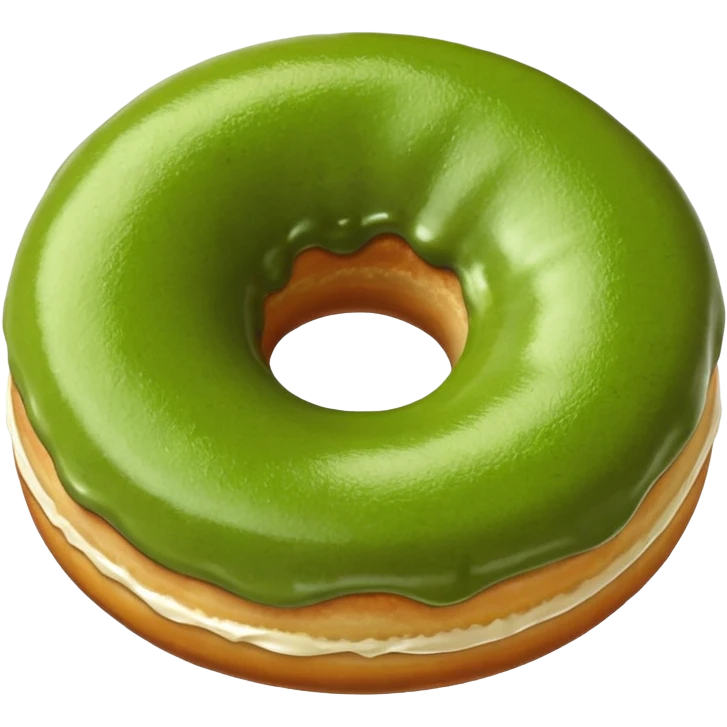 matcha doughnut emoji