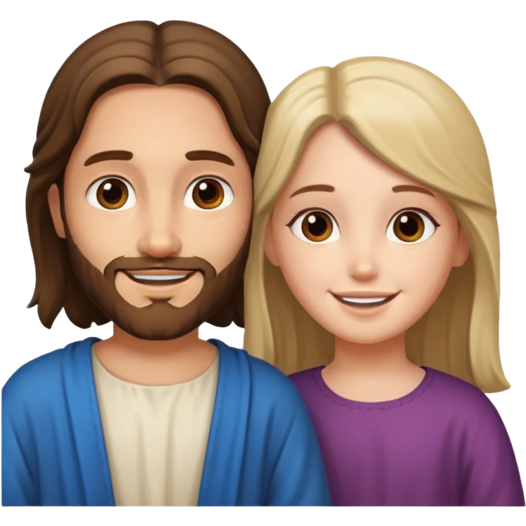 Jesus ans girl emoji