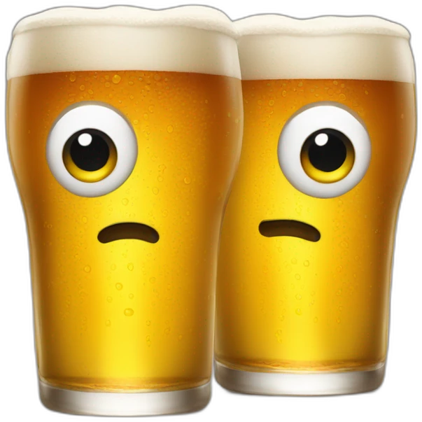pints of beer for eyes emoji