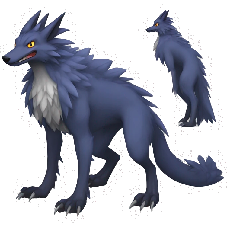 Lombax-Sergal-Nargacuga-Fakemon full body emoji