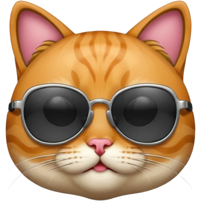 Cat wearing sunglasses emoji