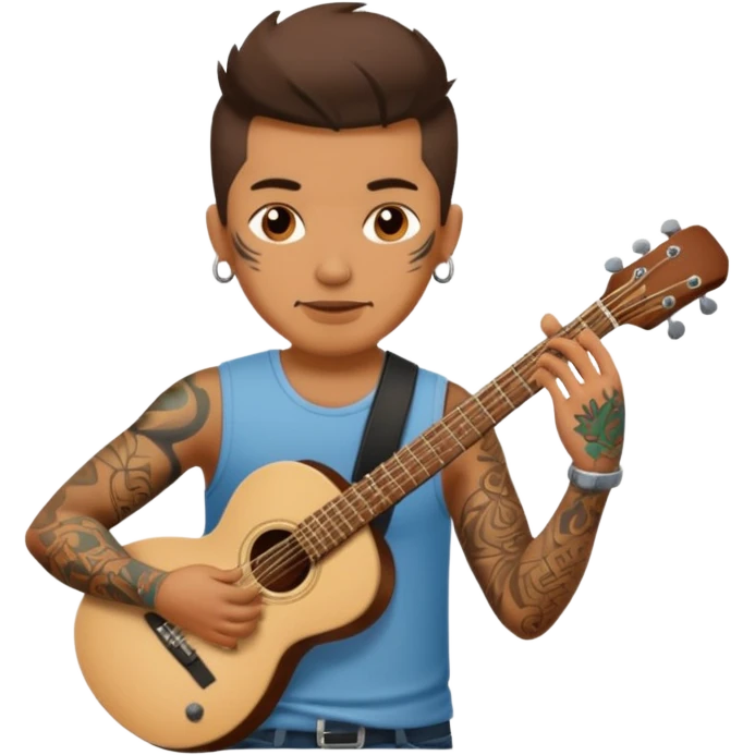 tatooed guitarist emoji