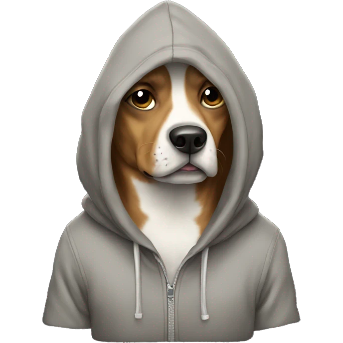 dog wear a hoodie emoji