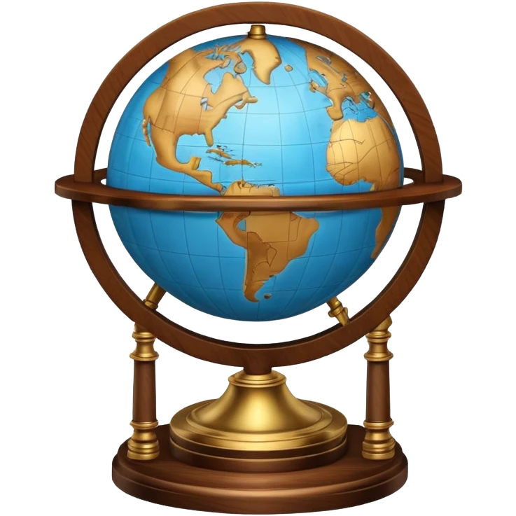 Globe on stand emoji
