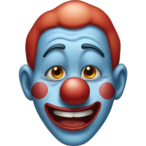 Clown crying emoji