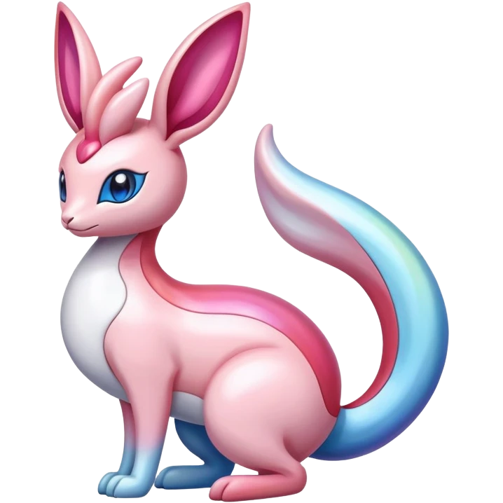 Colorful Sylveon-Milotic-hybrid emoji