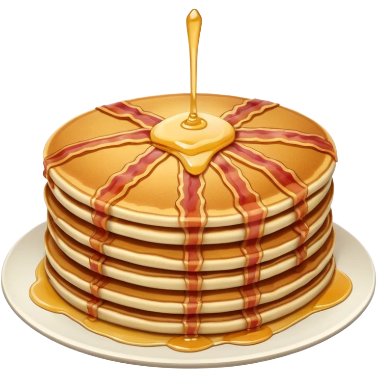 pancakes with meat emoji