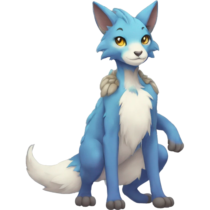 Anthro Sona Fakemon Full Body emoji