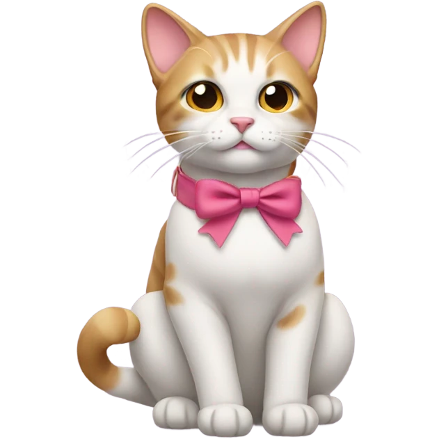 Cat with bow emoji