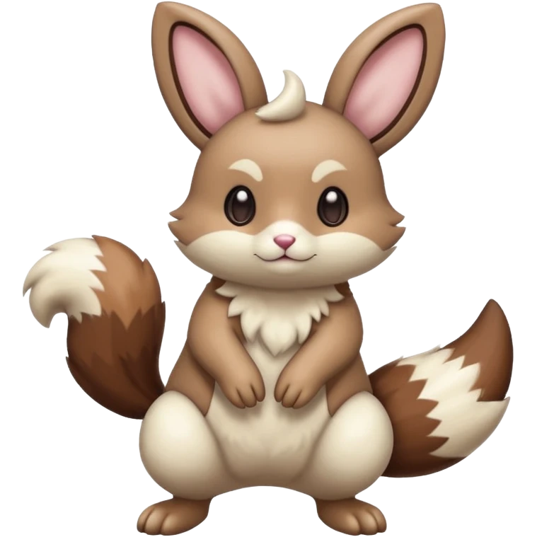 Lopunny-Furret-Cinccino-fusion (full body) emoji