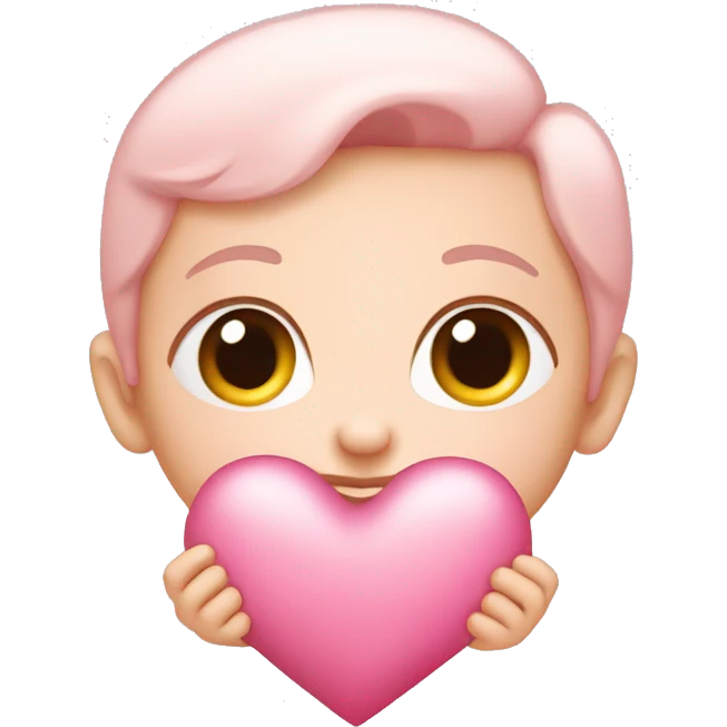 baby pink heart  emoji