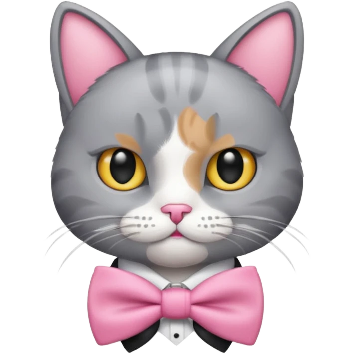 Gato con moño Rosita emoji